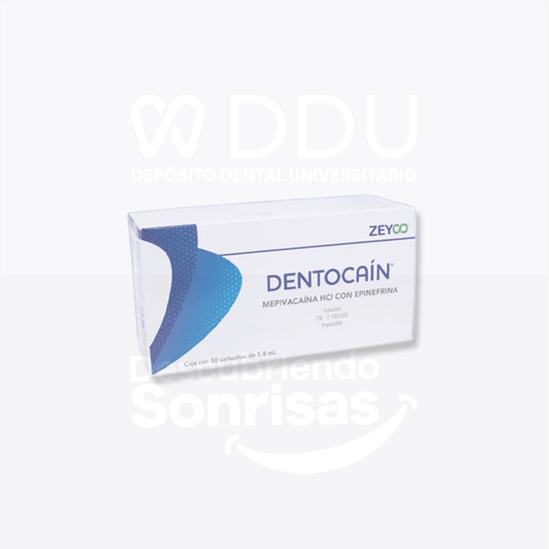 Dentocain 2% C/vaso C/50 Cartucho Vidrio