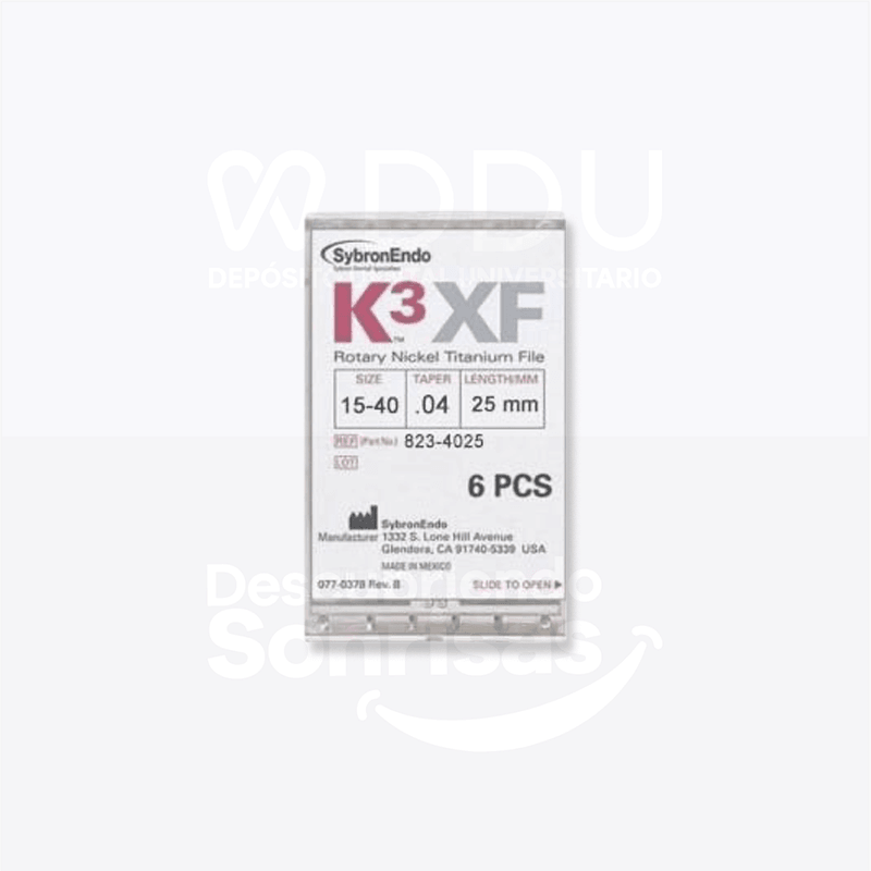 Limas K3XF 15-40 25MM Conicidad .04