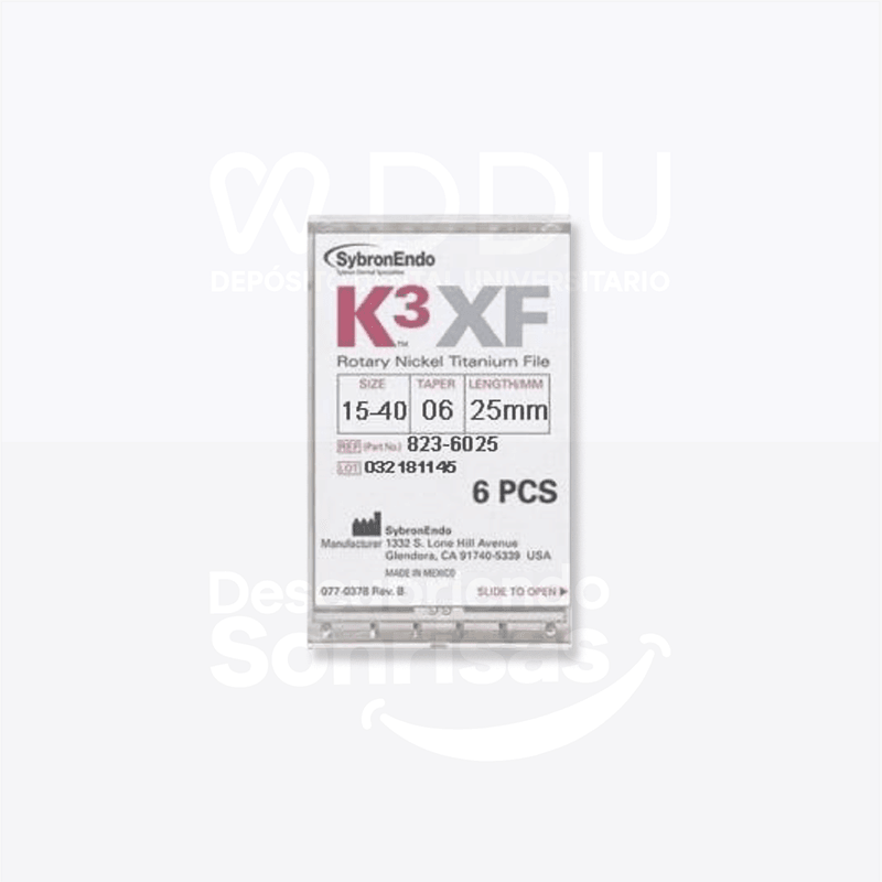 Limas K3XF 15-40 25MM Conicidad .06