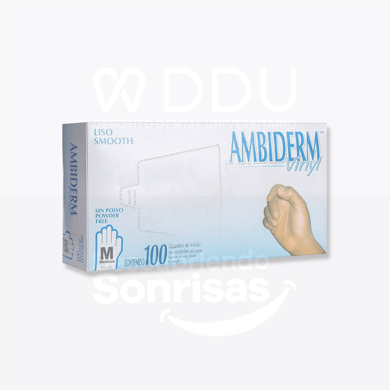 Guante Ambiderm Vinyl Mediano LP Transp