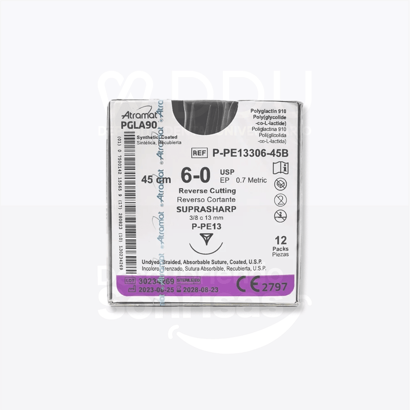 Caja Sutura Pga-vicryl 6-0, pe13* 45cm