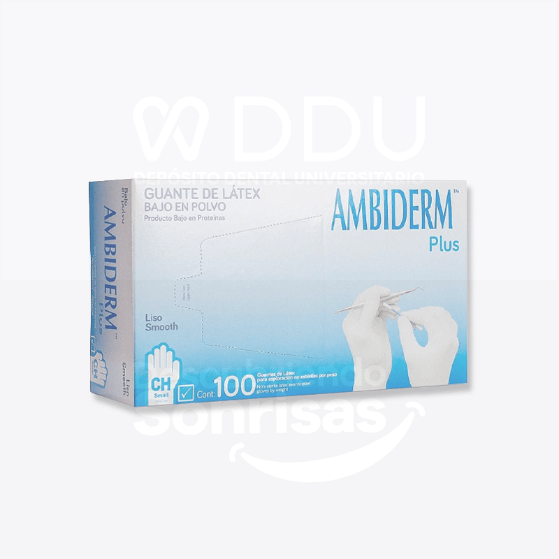 Guante Ambiderm Plus Azul CH.