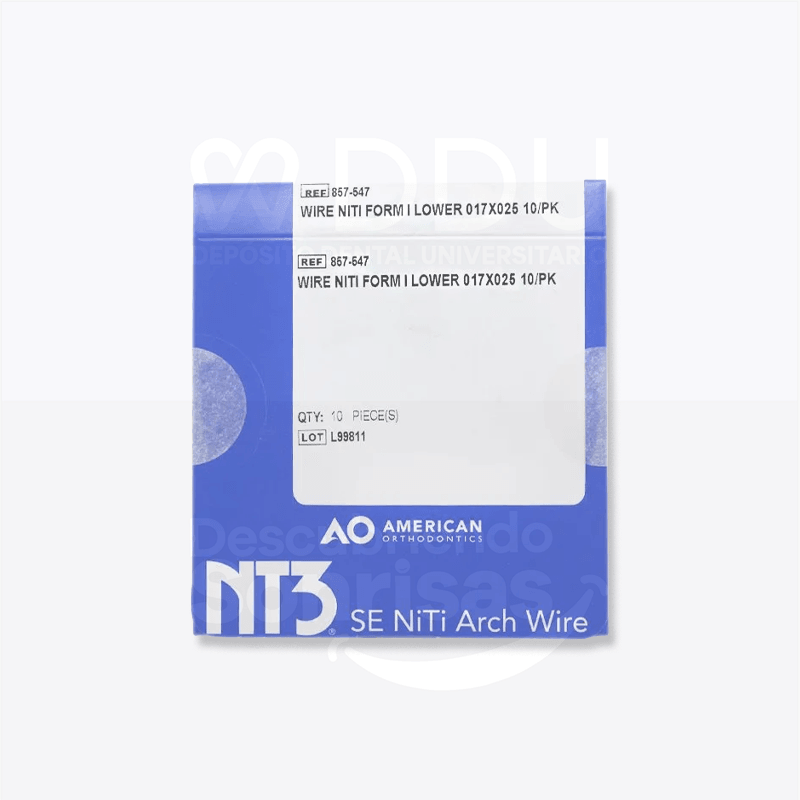 Arco Niti NT3 Rect .017x.025 INF C/10