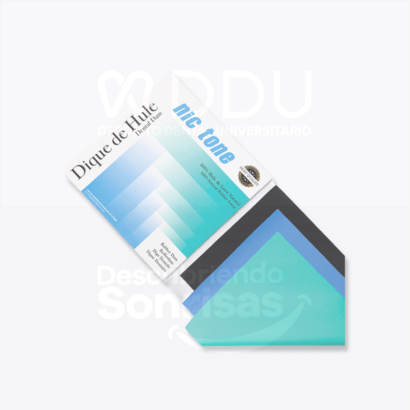 Dique Nictone 5X5 Azul Delgado C/36