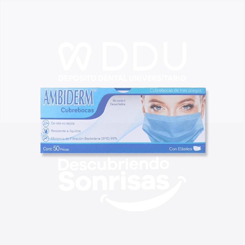 Cubrebocas Ambiderm Adulto C/50