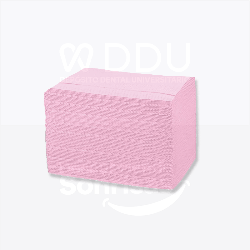 Caja Campo Desechable Rosa C/500
