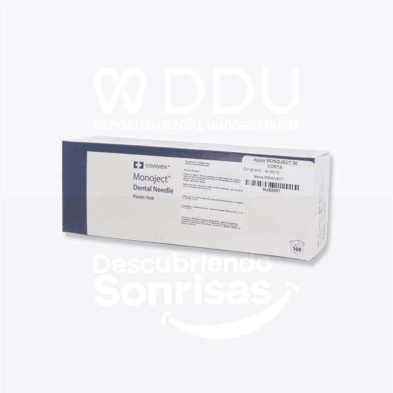 Aguja Monoject 27GA Larga C/100 Pzs.