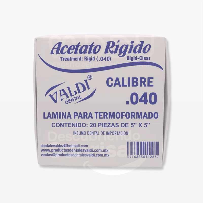 Acetato Rigido #40 Cimmo Pqte C/20