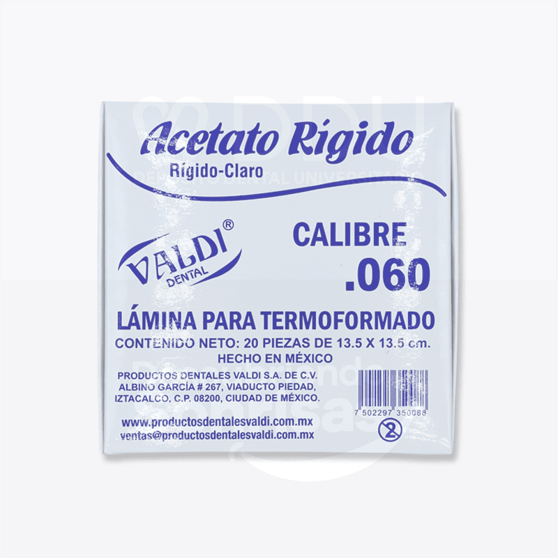 Acetato Rigido #60 Cimmo Pqte C/20
