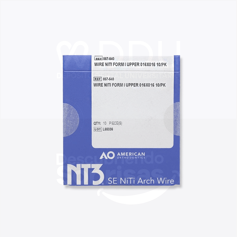 Arco DE Acero NT3 Cuad .016X016 SUP C/10