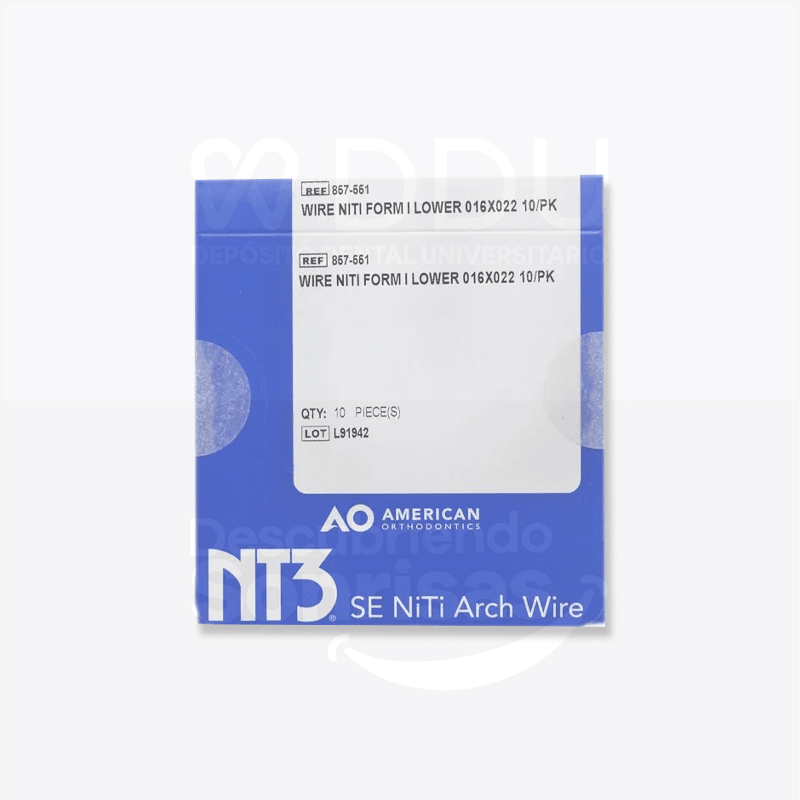Arco Niti NT3 Rect .016x.022 INF C/10