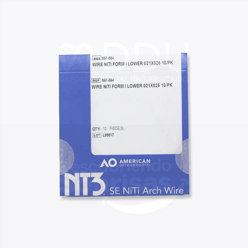 Arco Niti NT3 Rect .021x.025 INF C/10