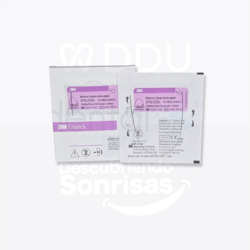 Arco Nitinol 3M .019x.025 Sup. Caja C/10