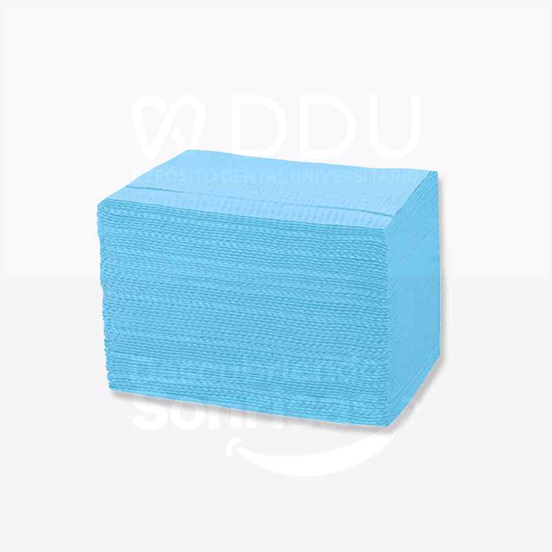 Caja Campo Desechable Azul Cielo C/500