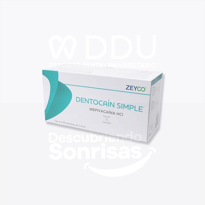Dentocain Simple 3% C/50 Cart. Plastico
