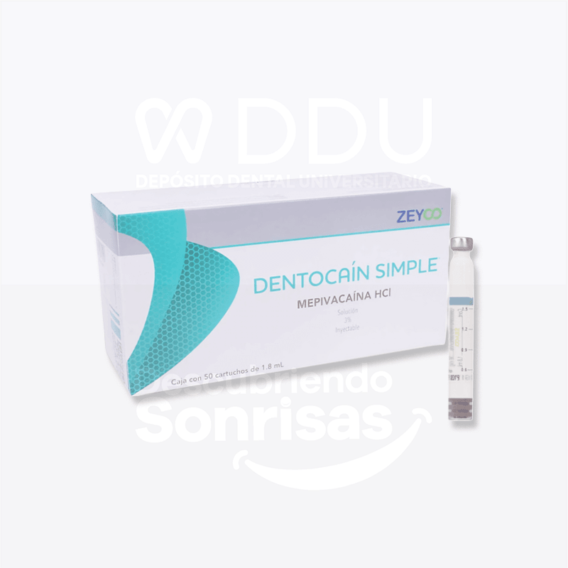 Dentocain Simple 3% C/50 Cartucho Vidrio