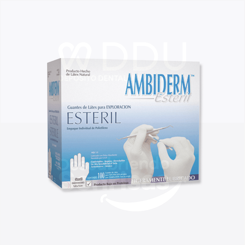 Guante Ambiderm Clasico Esteril CH.