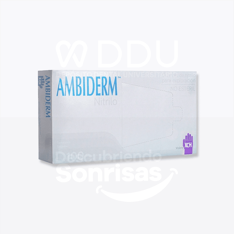 Guante Ambiderm Nitrilo Violeta XCH