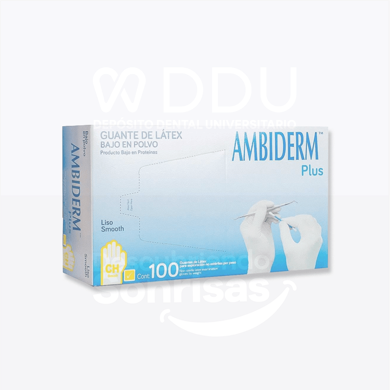 Guante Ambiderm Plus Amarillo CH.