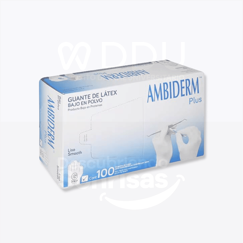 Guante Ambiderm Plus Blanco Gde.