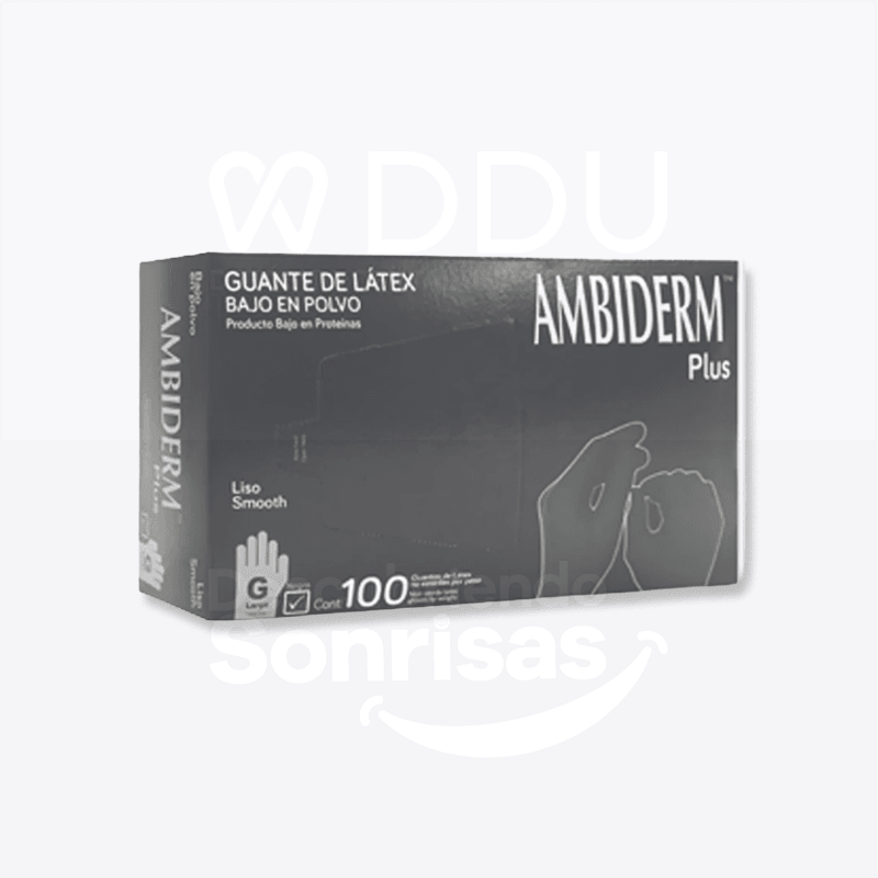 Guante Ambiderm Plus Negro GDE