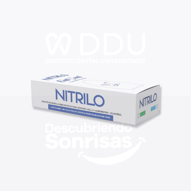 Guante Uniseal Nitrilo Azul MED