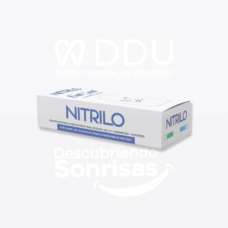 Guante Uniseal Nitrilo Azul X-ch