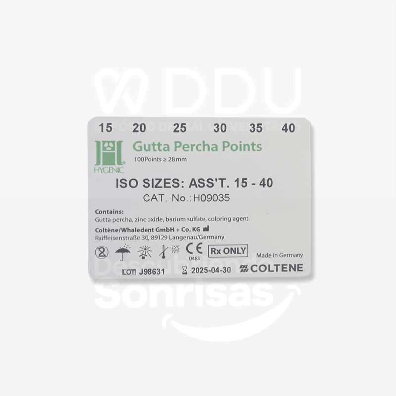 Gutapercha Hygenic # 015-040