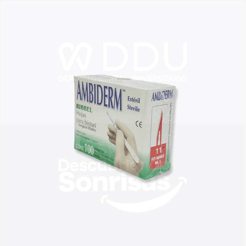 Hoja P/bisturi Ambiderm #11 Caja AC Inox
