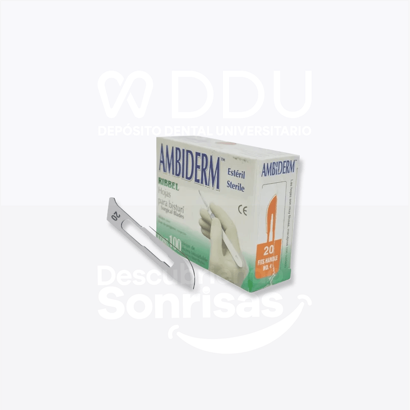Hoja P/bisturi Ambiderm #20 Caja AC Inox