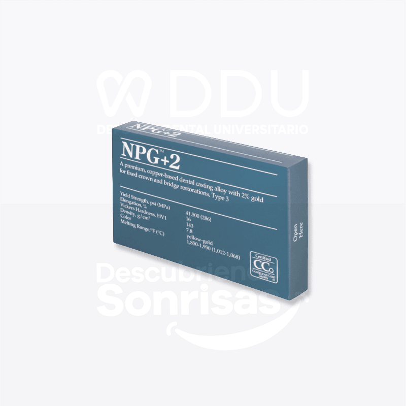 Metal NPG+2 Tipo II 2% ORO Caja C/11