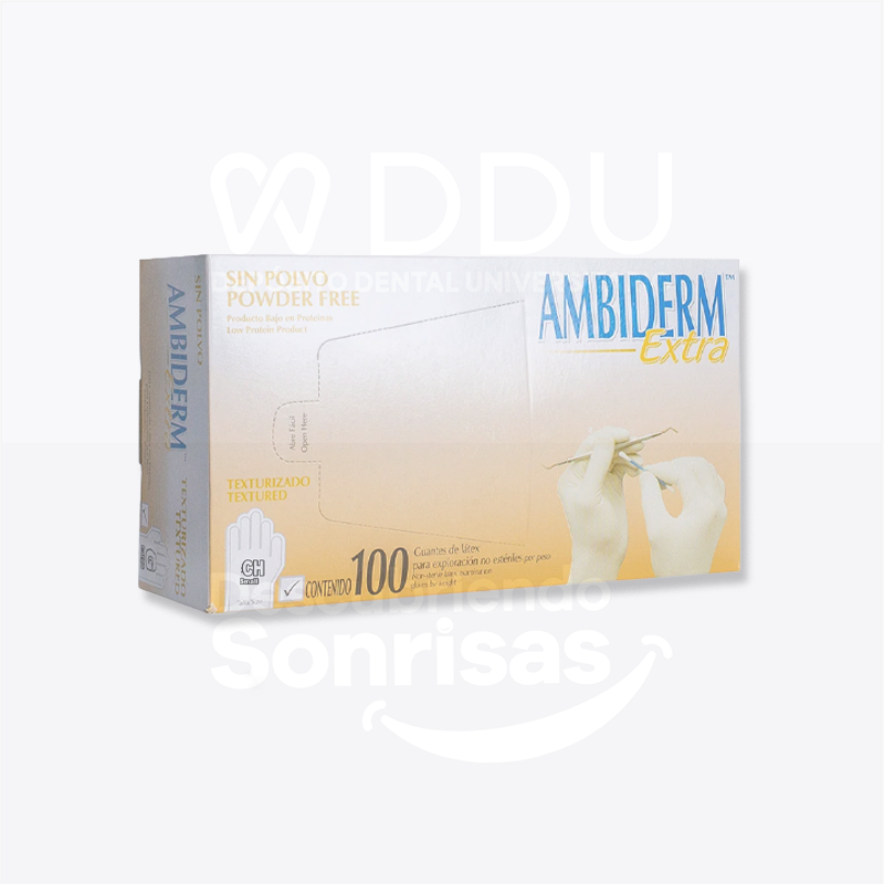 Guante Ambiderm Powder Free Textur CH.