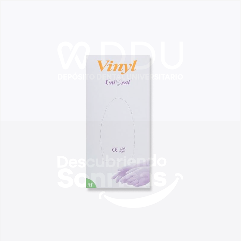 Guante Uniseal Vinyl MED Transp