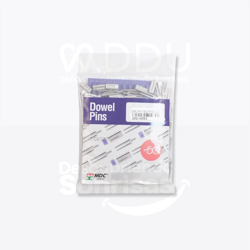 Dowel PIN Doble C/manga-gorro C/100 Pzas