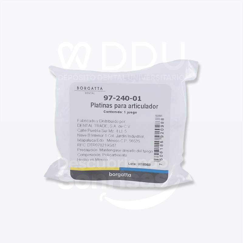 Platinas P/articulador Borgatta C/10 PAR
