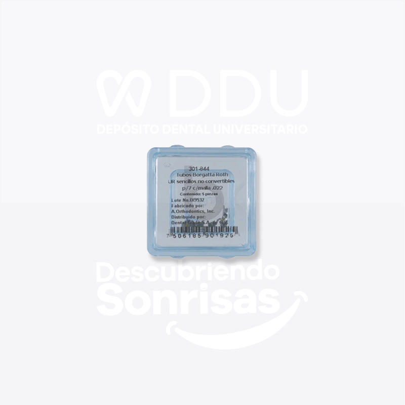 JGO Tubos Senc Edgewise .022 P/7 C/malla