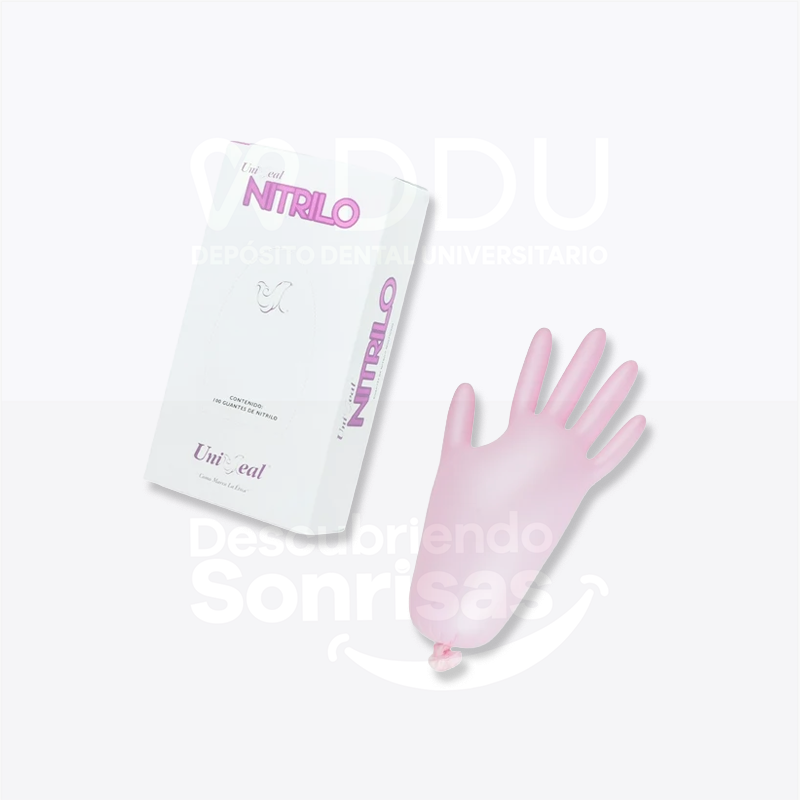 Guante Uni. Nitrilo Metal Rosa X-ch
