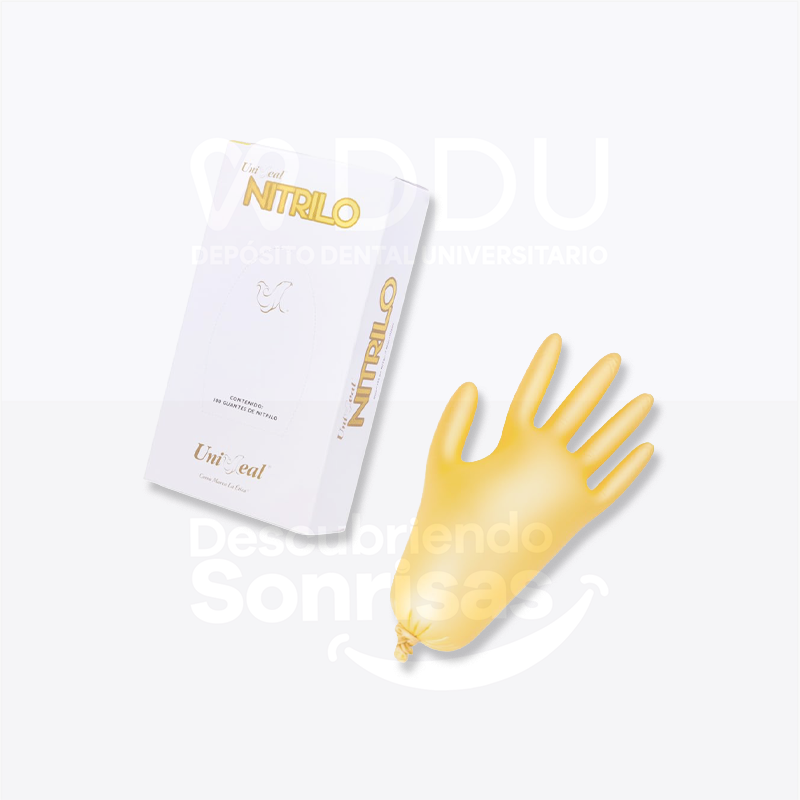 Guante Uni. Nitrilo Metal Dorado CH