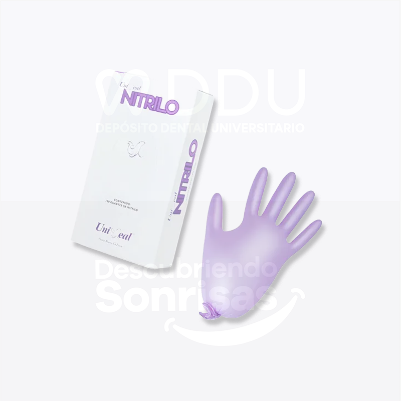 Guante Uni. Nitrilo Metal Purpura CH