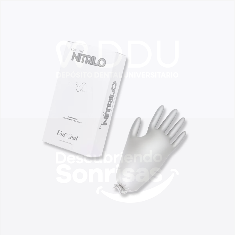 Guante Uni. Nitrilo Metal Gris MED