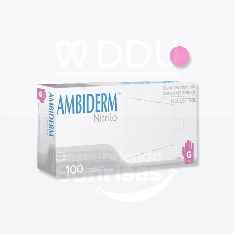Guante Uniseal Nitrilo Rosa GDE