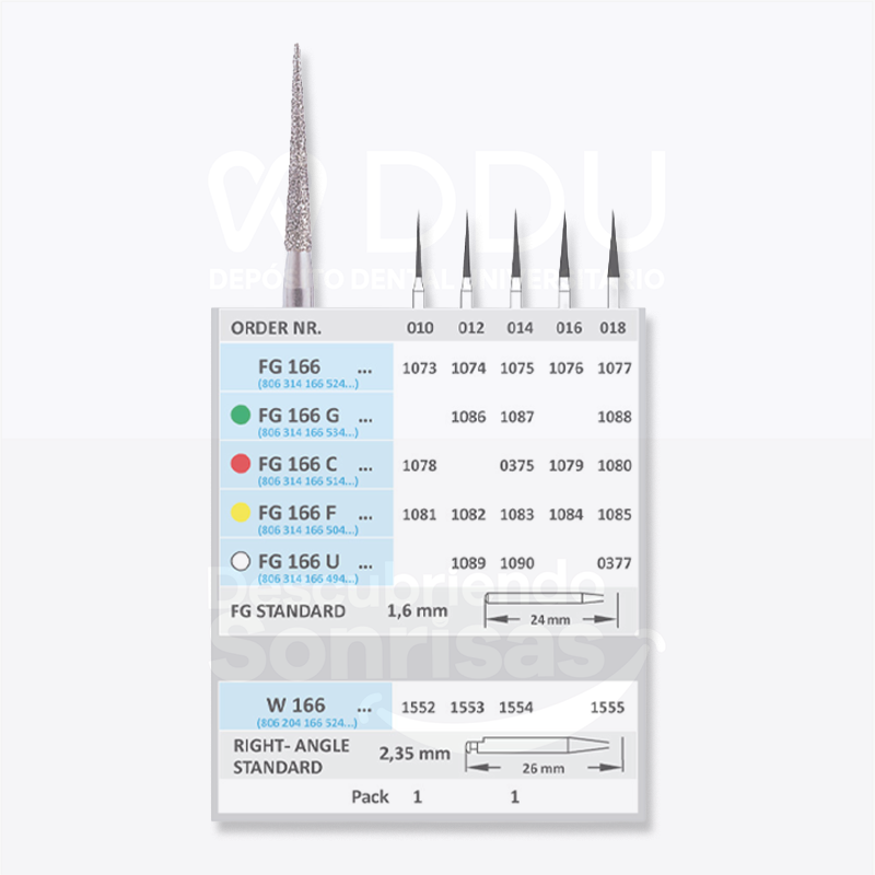 Fresa Diamante Fg166c-014 Pnta Lapiz