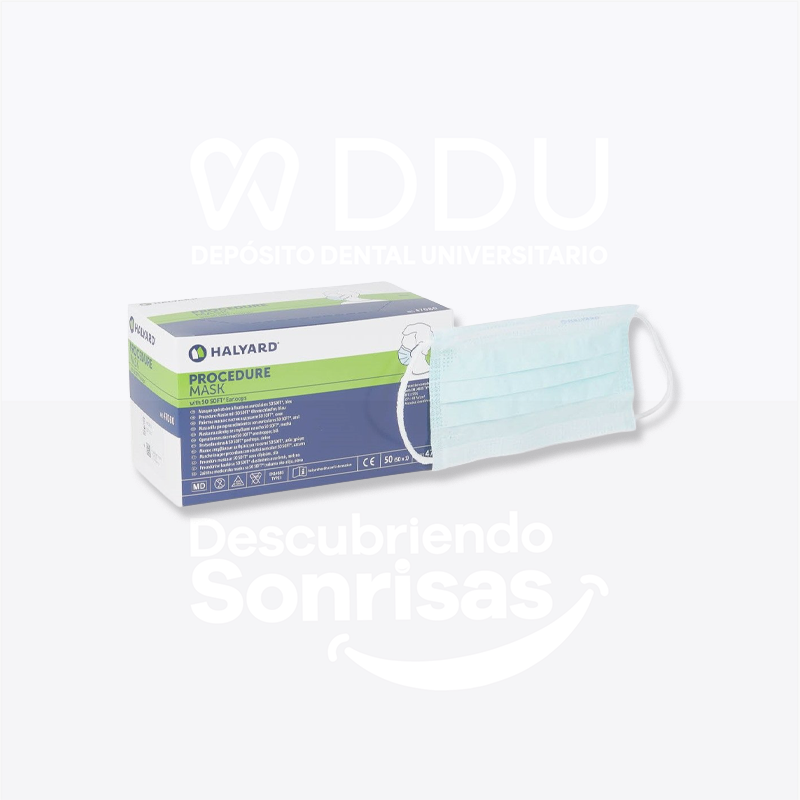 Cubrebocas Procedural N-2 Azul C/50