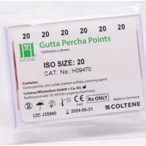 GUTAPERCHA HYGIENIC CONICIDAD .04 #20